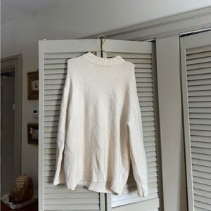 Jenni kayne oversized cream sweater size l